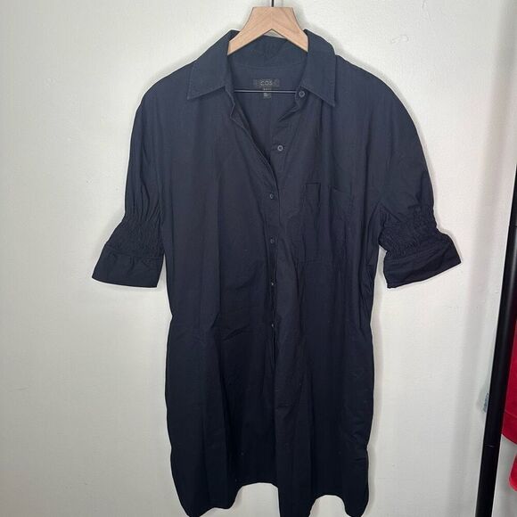 COS Cotton Button Front Dress - Picture 1 of 9